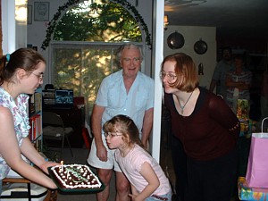 blowing out candles