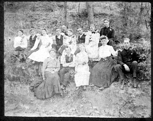 Old faded group